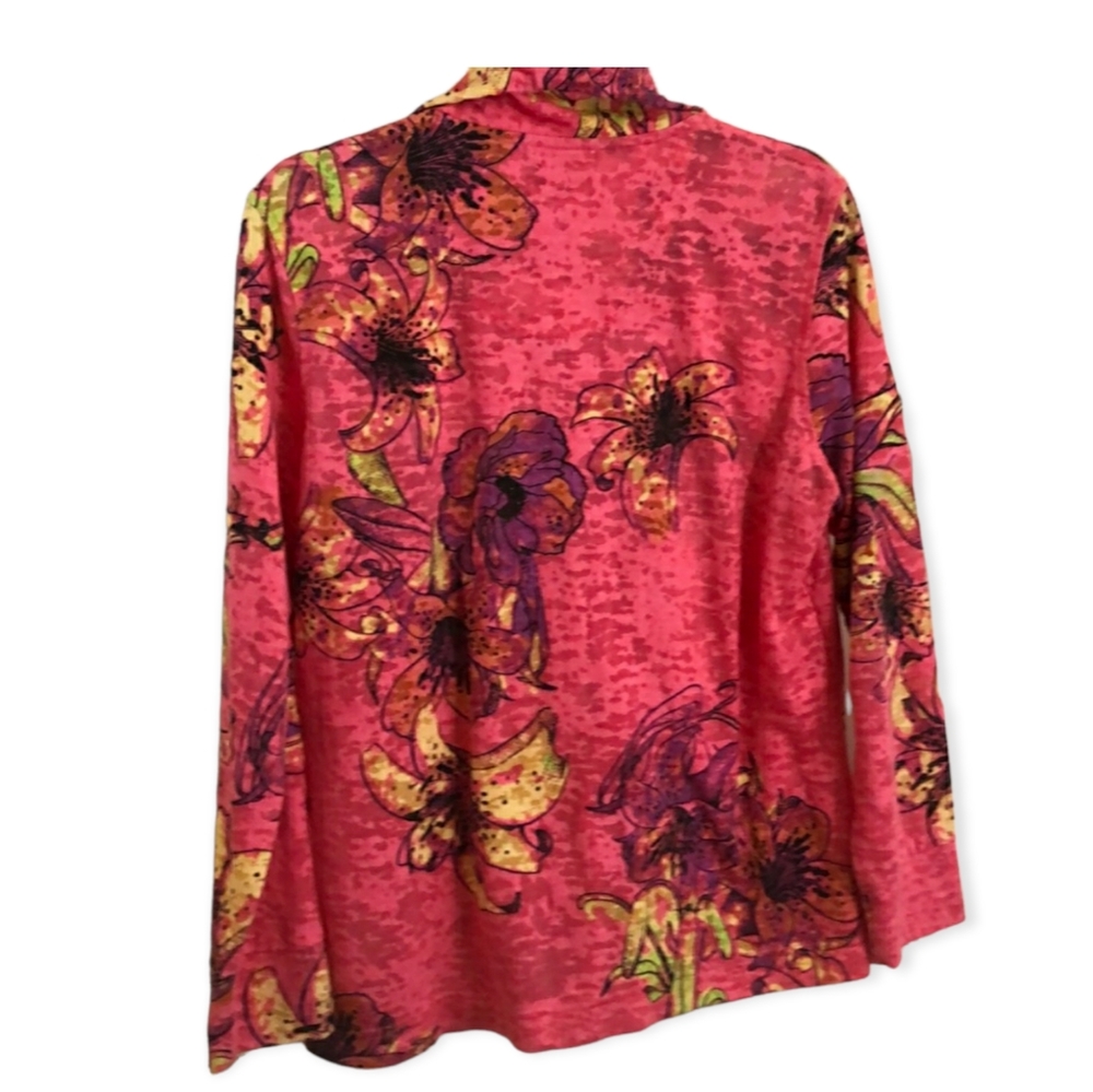 Three Hearts Lillies Lightweight Zip Up w/Pockets Jacket. PSmall